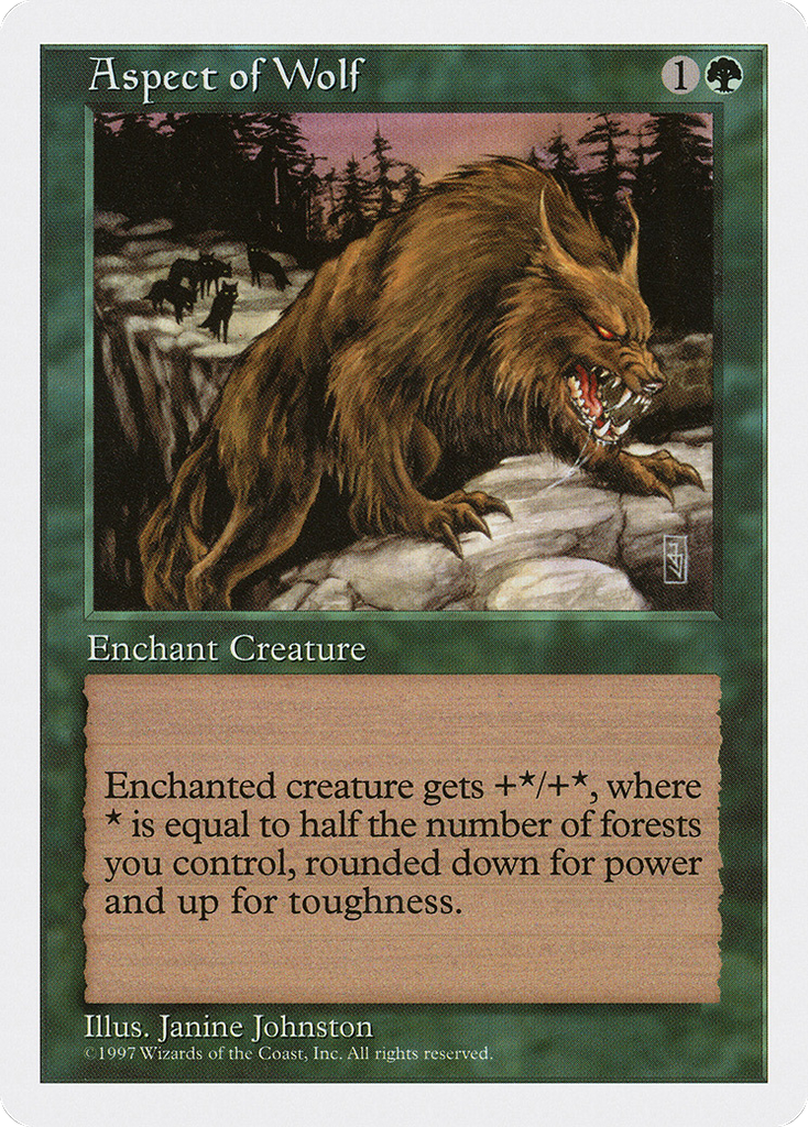 Magic: The Gathering - Aspect of Wolf - Fifth Edition