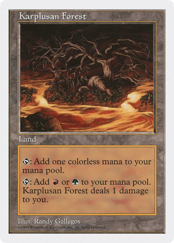 Magic: The Gathering - Karplusan Forest - Fifth Edition