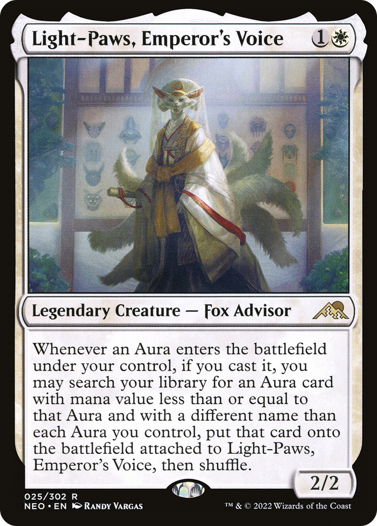Magic: The Gathering - Light-Paws, Emperor's Voice - Kamigawa: Neon Dynasty