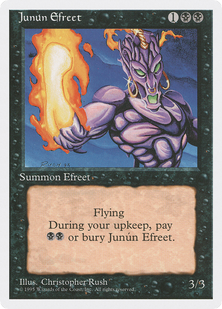 Magic: The Gathering - Junún Efreet - Fourth Edition
