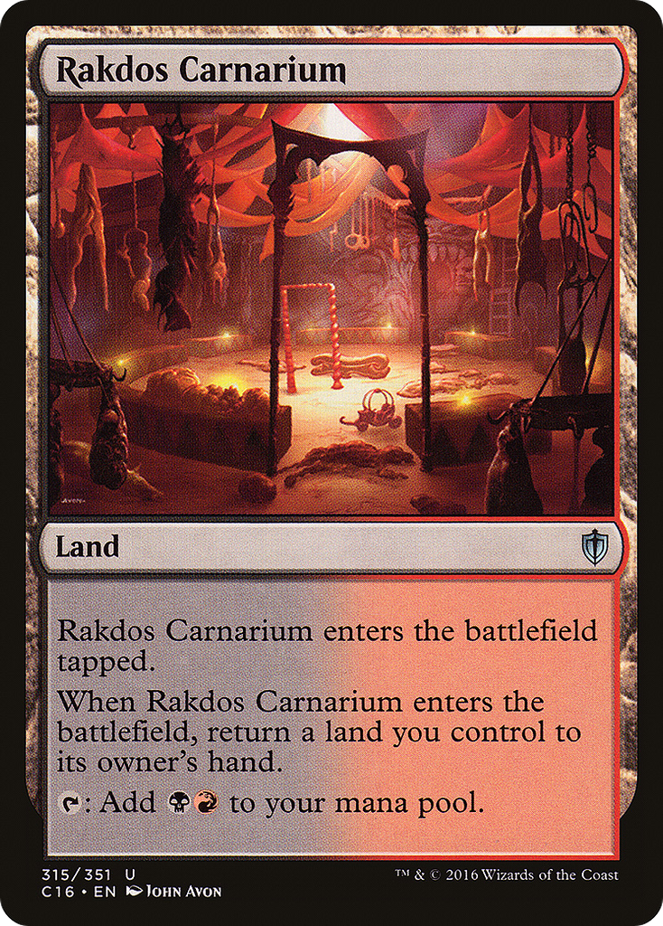 Magic: The Gathering - Rakdos Carnarium - Commander 2016