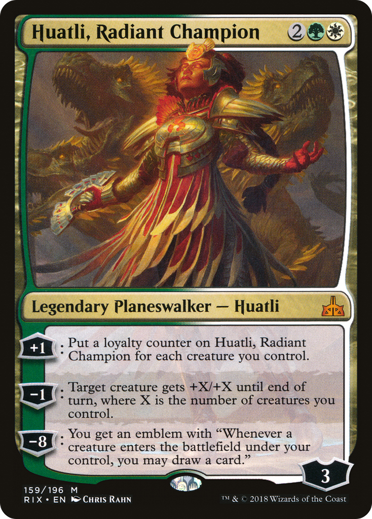 Magic: The Gathering - Huatli, Radiant Champion - Rivals of Ixalan