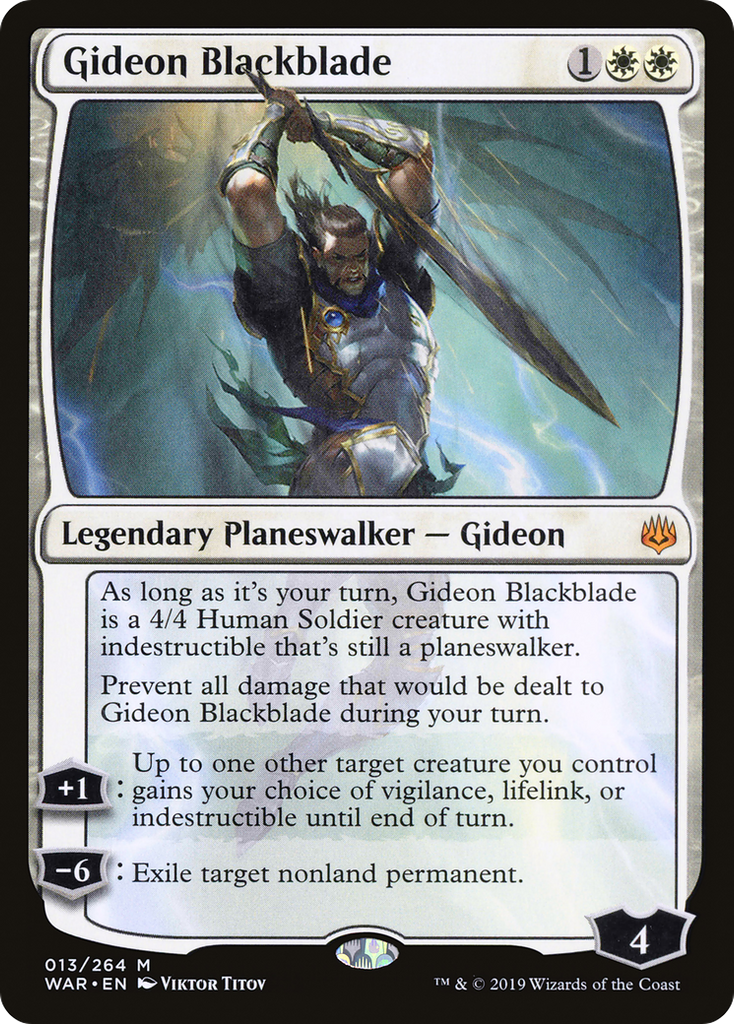 Magic: The Gathering - Gideon Blackblade - War of the Spark