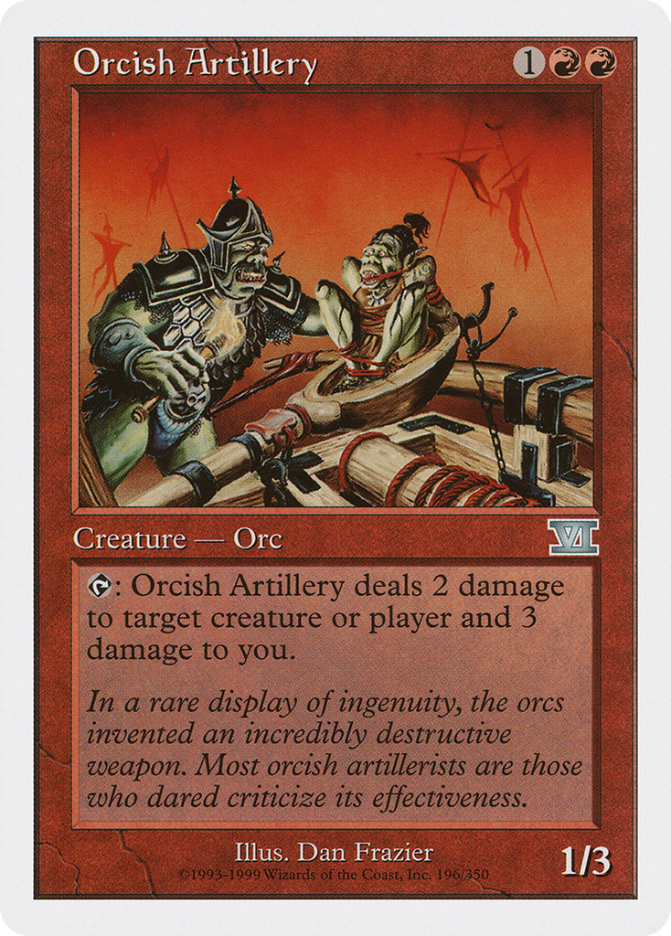 Magic: The Gathering - Orcish Artillery - Classic Sixth Edition