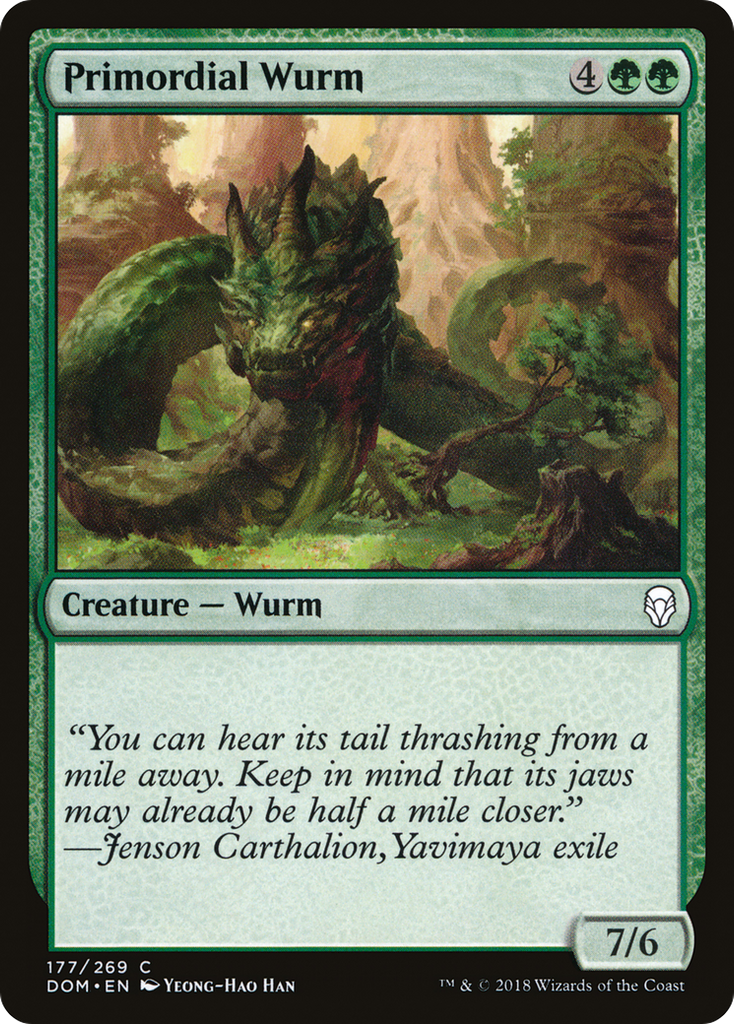 Magic: The Gathering - Primordial Wurm - Dominaria