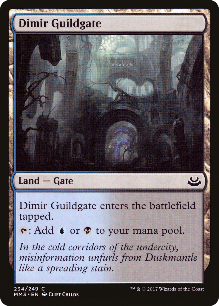 Magic: The Gathering - Dimir Guildgate - Modern Masters 2017