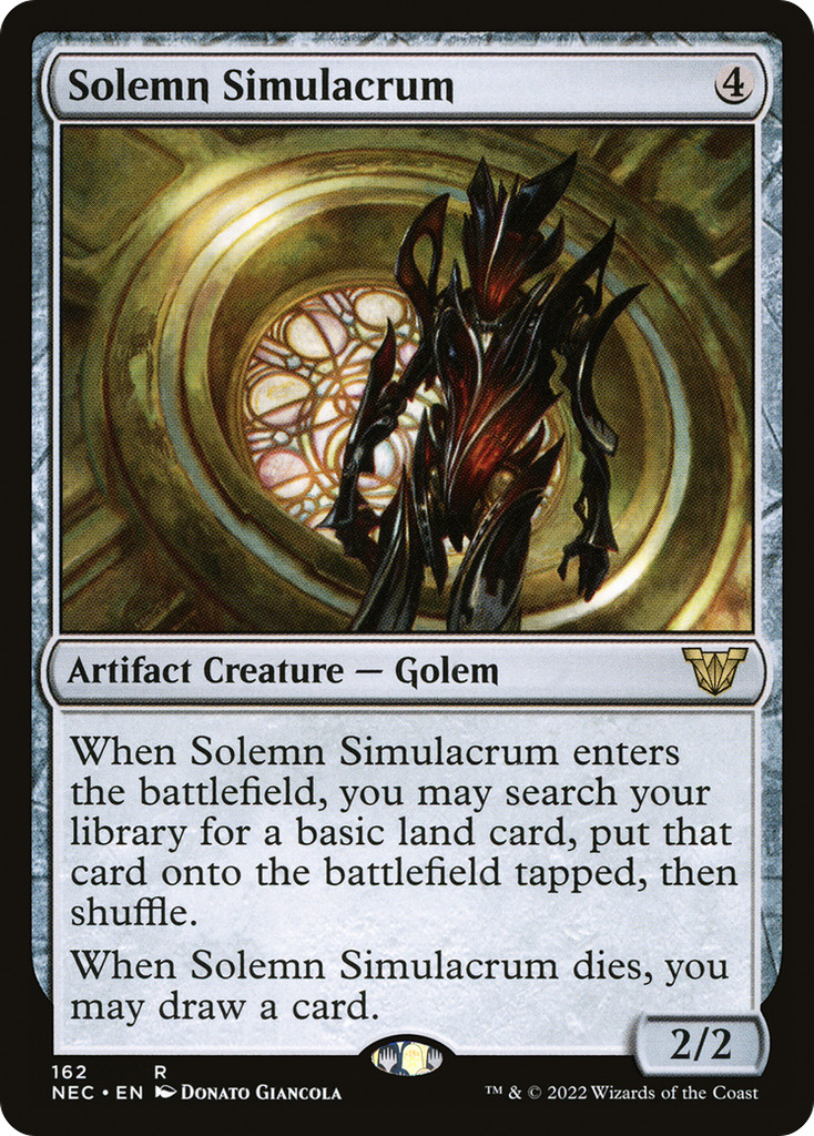 Magic: The Gathering - Solemn Simulacrum - Neon Dynasty Commander