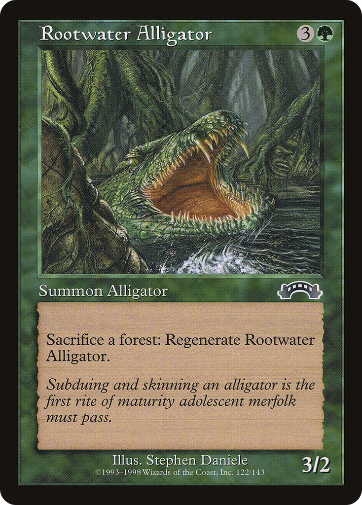 Magic: The Gathering - Rootwater Alligator - Exodus