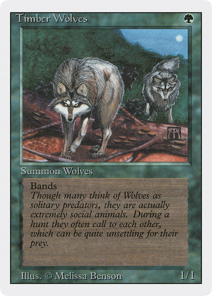 Magic: The Gathering - Timber Wolves - Revised Edition