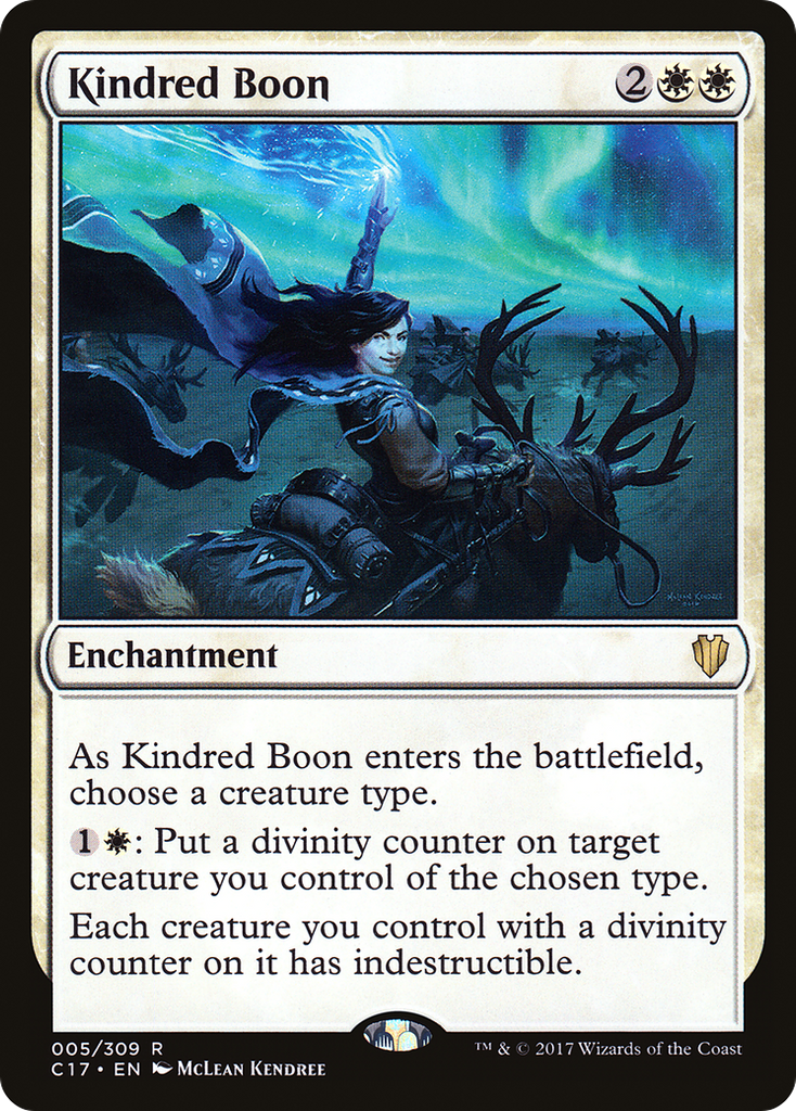 Magic: The Gathering - Kindred Boon - Commander 2017