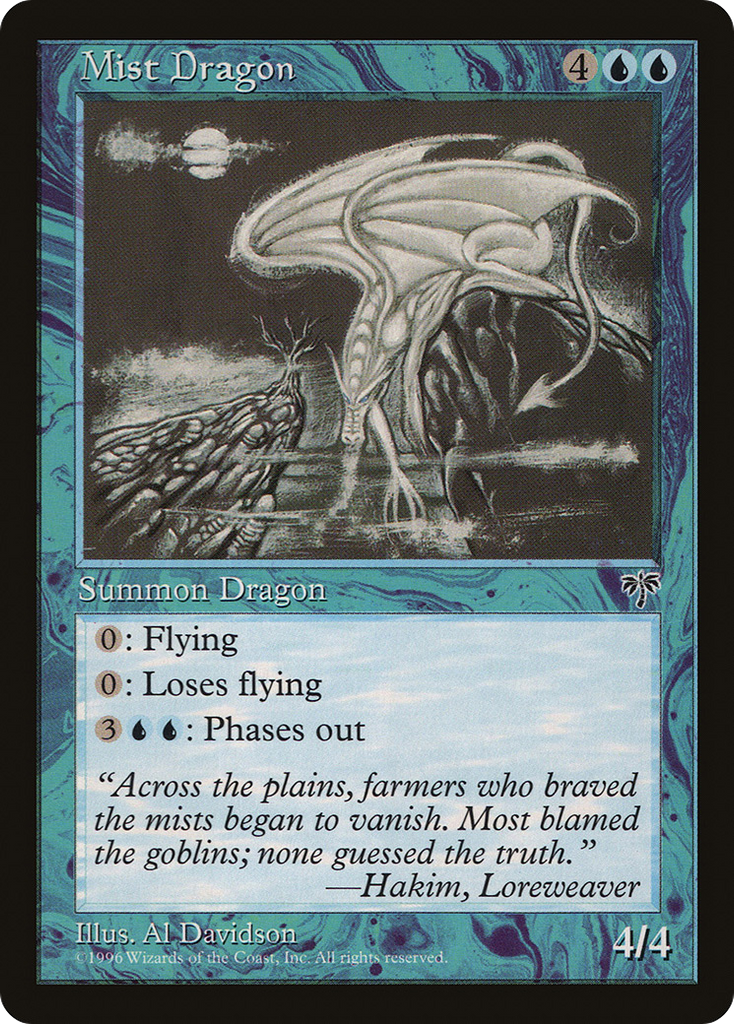 Magic: The Gathering - Mist Dragon - Mirage