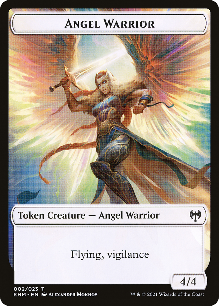 Magic: The Gathering - Angel Warrior Token - Kaldheim Tokens