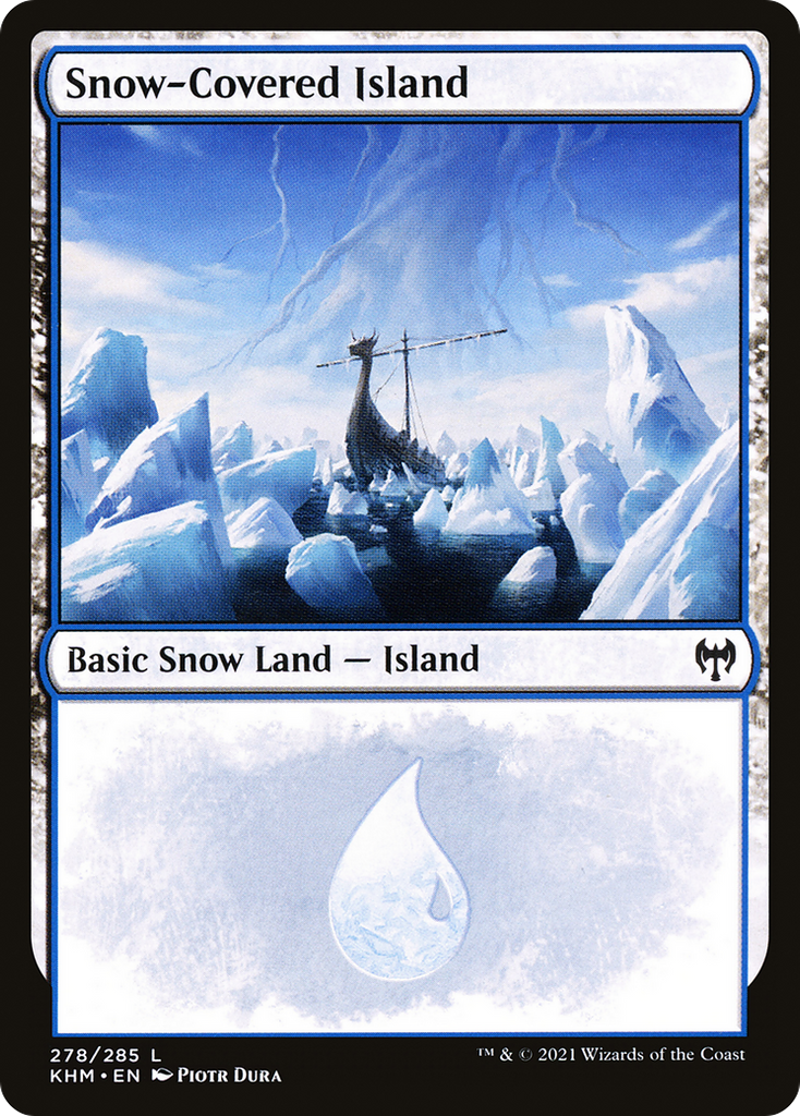 Magic: The Gathering - Snow-Covered Island - Kaldheim
