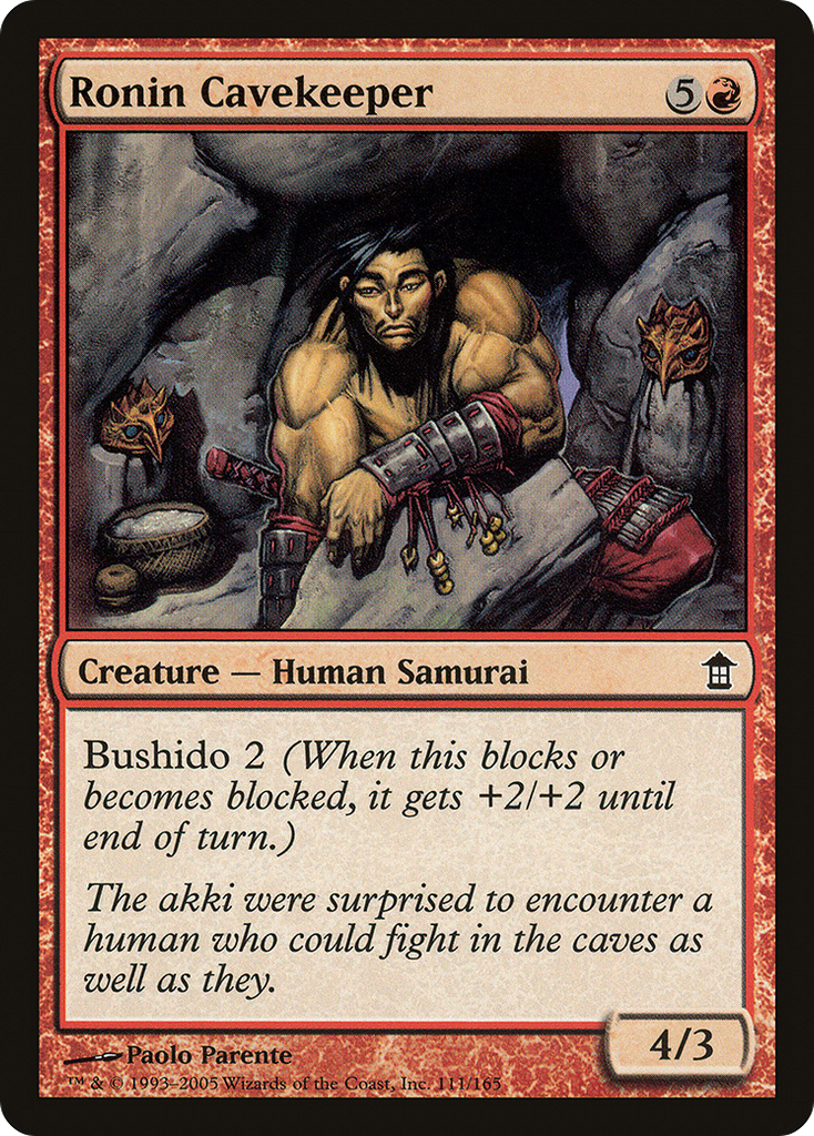 Magic: The Gathering - Ronin Cavekeeper - Saviors of Kamigawa