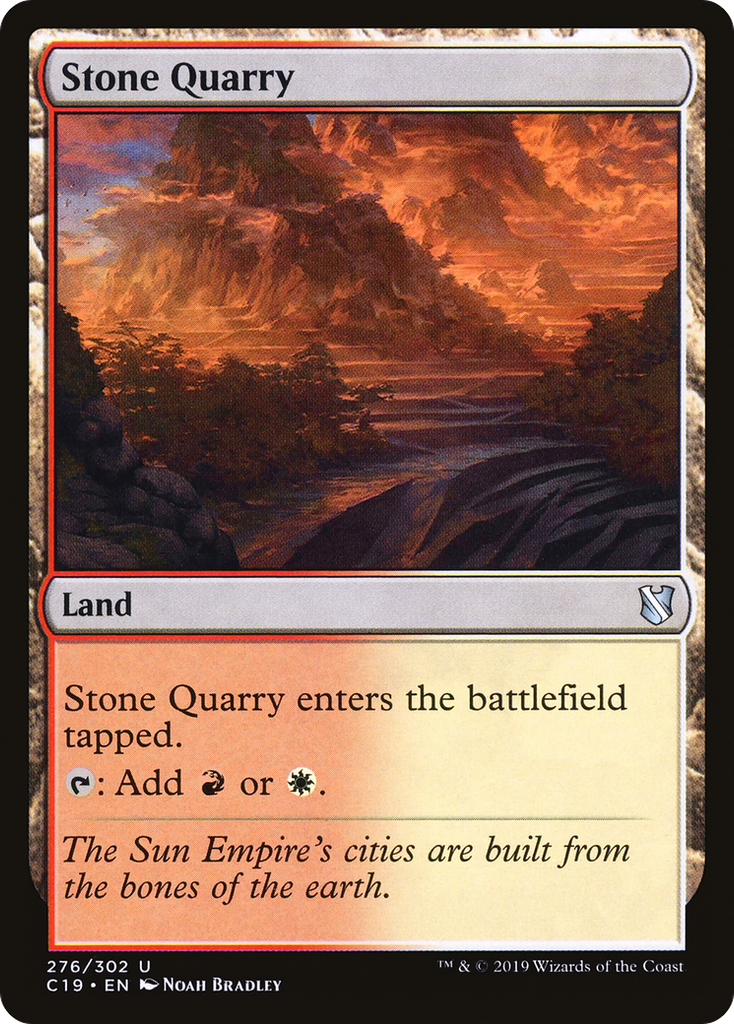 Magic: The Gathering - Stone Quarry - Commander 2019