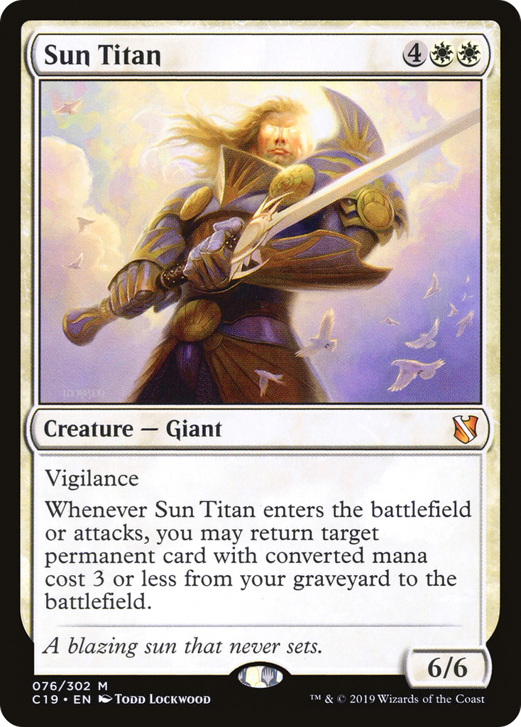 Magic: The Gathering - Sun Titan - Commander 2019