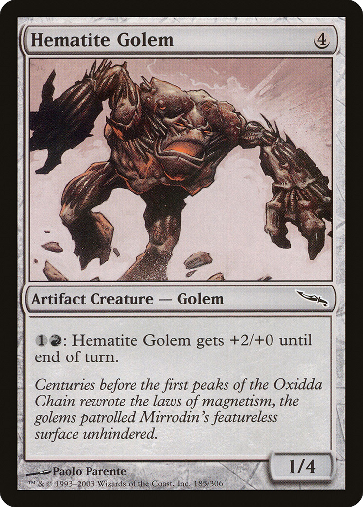 Magic: The Gathering - Hematite Golem - Mirrodin