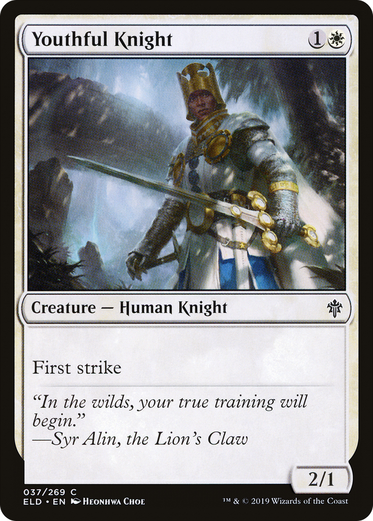 Magic: The Gathering - Youthful Knight - Throne of Eldraine