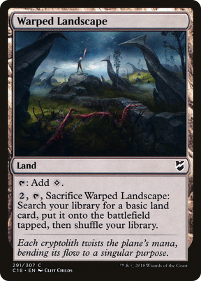 Magic: The Gathering - Warped Landscape - Commander 2018