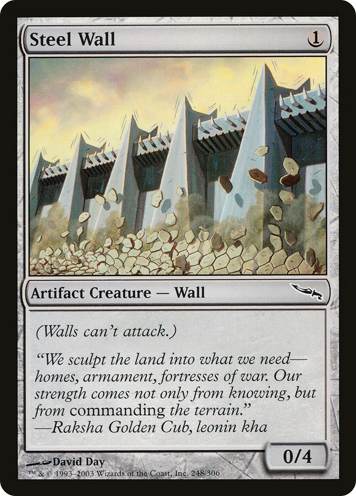 Magic: The Gathering - Steel Wall - Mirrodin