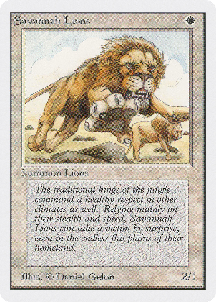 Magic: The Gathering - Savannah Lions - Unlimited Edition