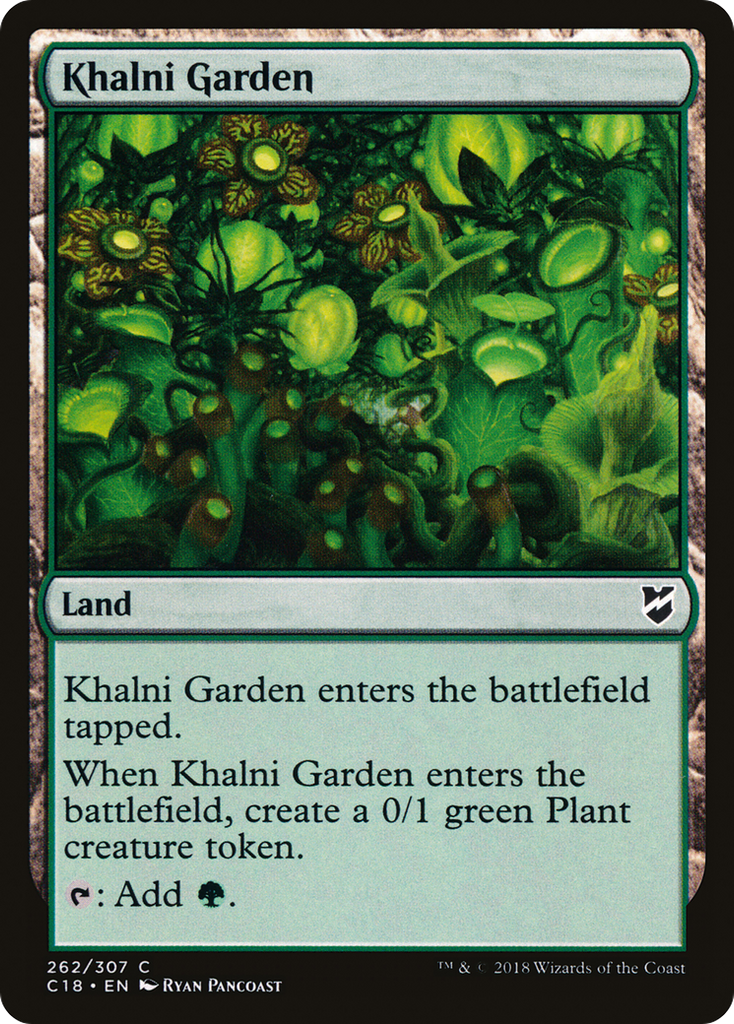 Magic: The Gathering - Khalni Garden - Commander 2018