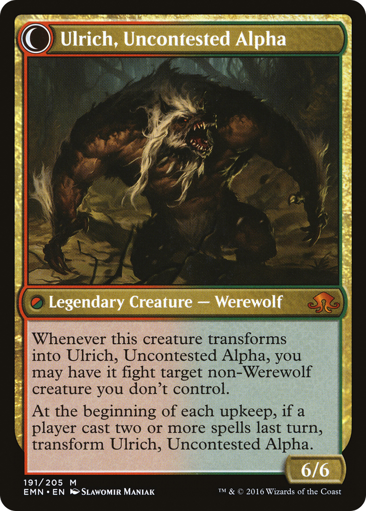 Magic: The Gathering - Ulrich of the Krallenhorde // Ulrich, Uncontested Alpha - Eldritch Moon