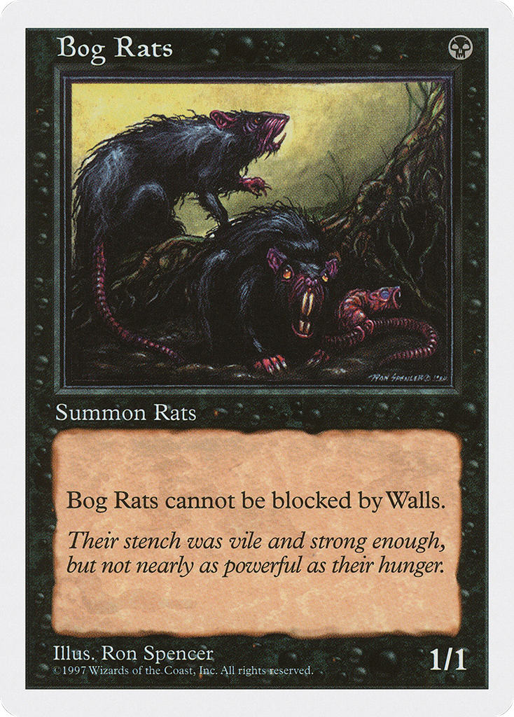 Magic: The Gathering - Bog Rats - Fifth Edition