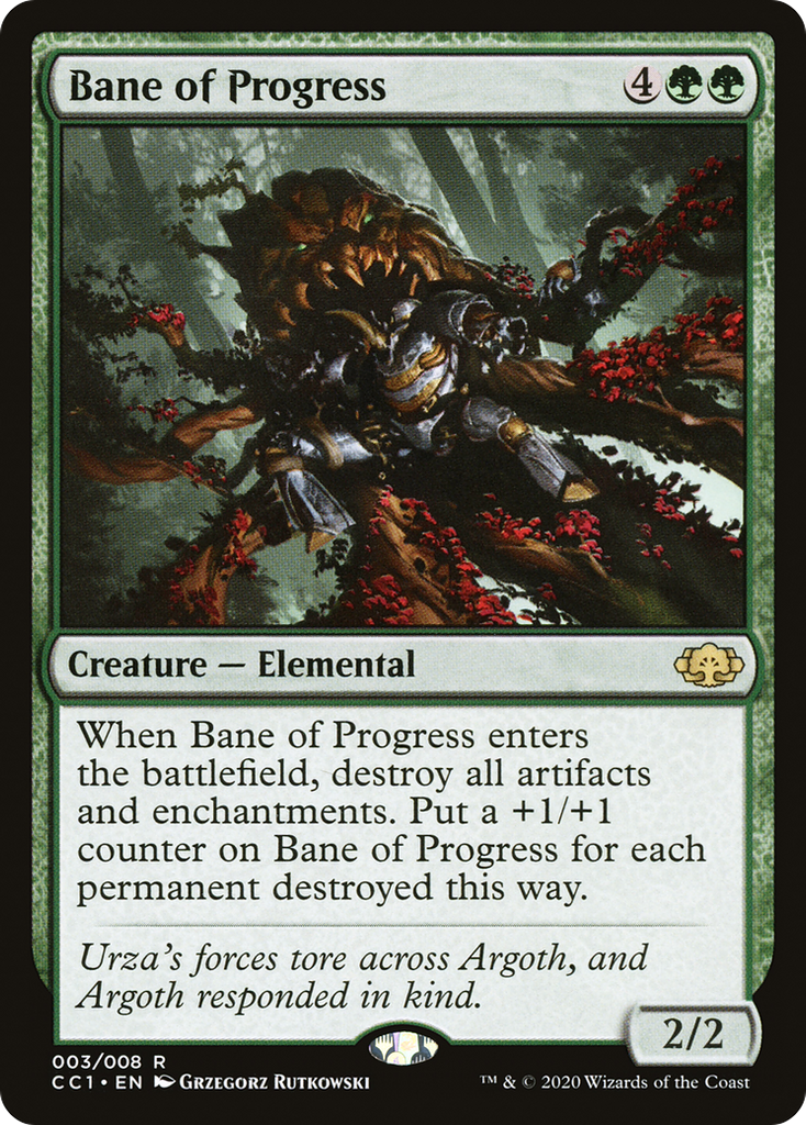 Magic: The Gathering - Bane of Progress - Commander Collection: Green