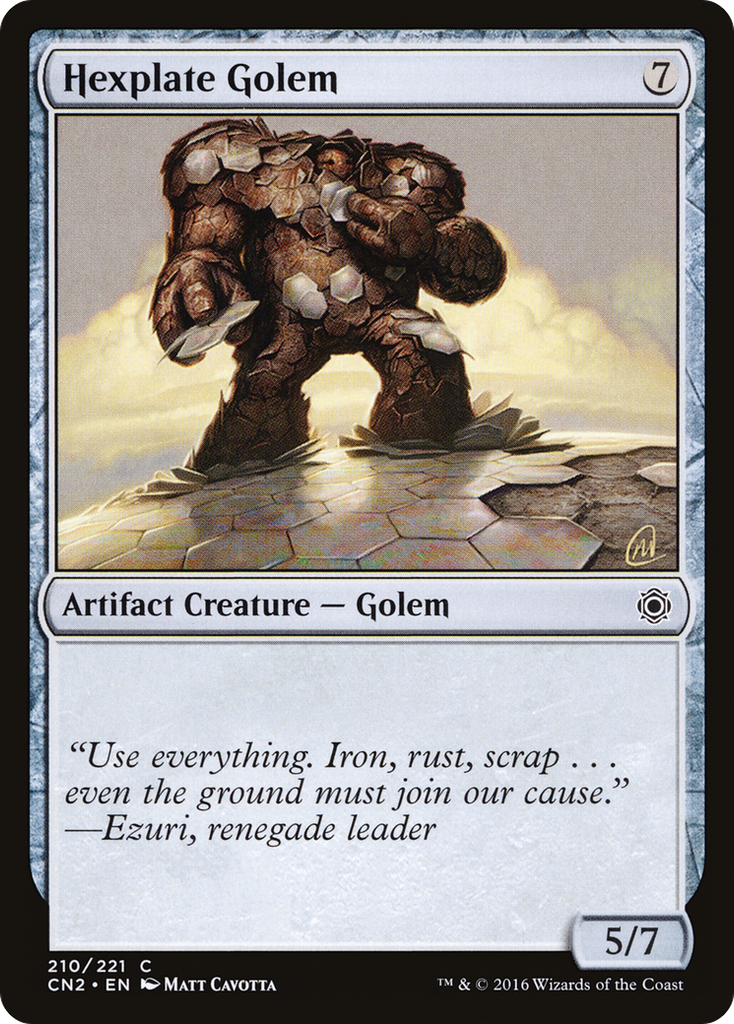 Magic: The Gathering - Hexplate Golem - Conspiracy: Take the Crown