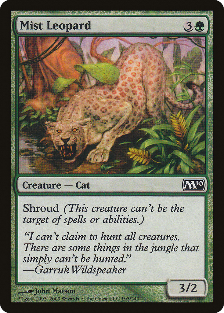 Magic: The Gathering - Mist Leopard - Magic 2010