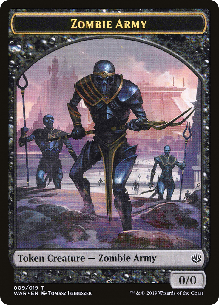 Magic: The Gathering - Zombie Army Token - War of the Spark Tokens