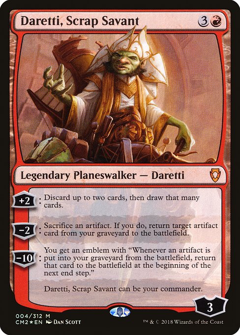 Magic the Gathering - Daretti, Scrap Savant Foil - Commander Anthology Volume II