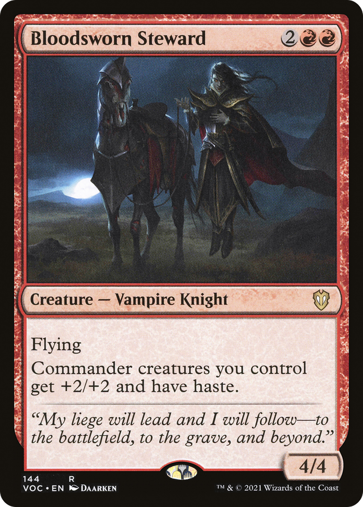 Magic: The Gathering - Bloodsworn Steward - Crimson Vow Commander