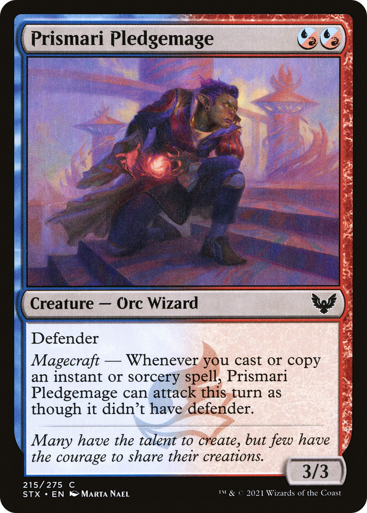 Magic: The Gathering - Prismari Pledgemage Foil - Strixhaven: School of Mages