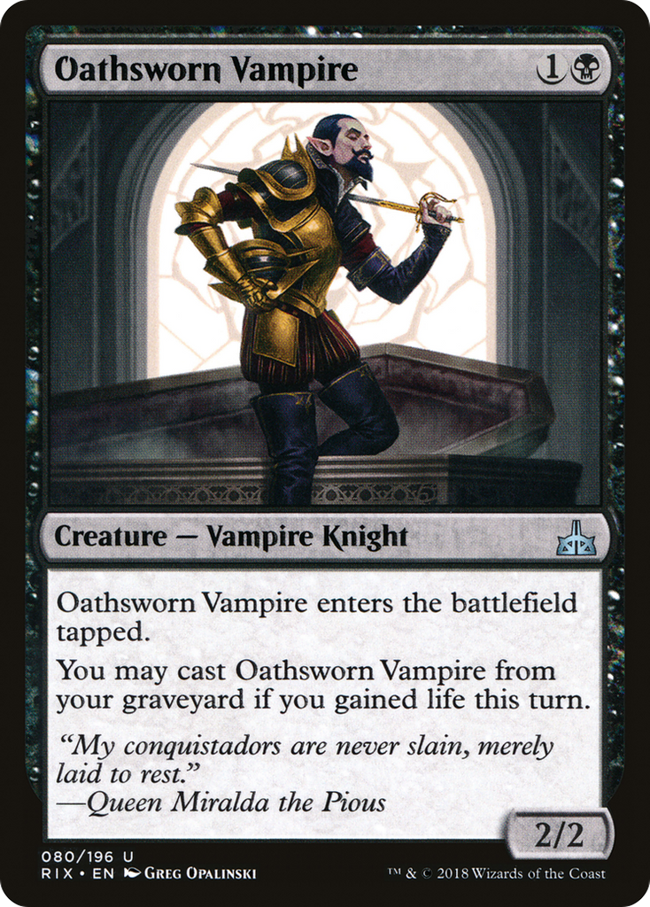 Magic: The Gathering - Oathsworn Vampire - Rivals of Ixalan