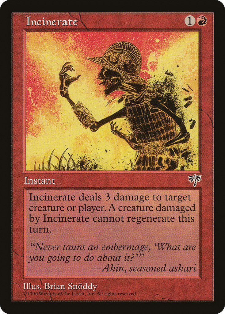 Magic: The Gathering - Incinerate - Mirage