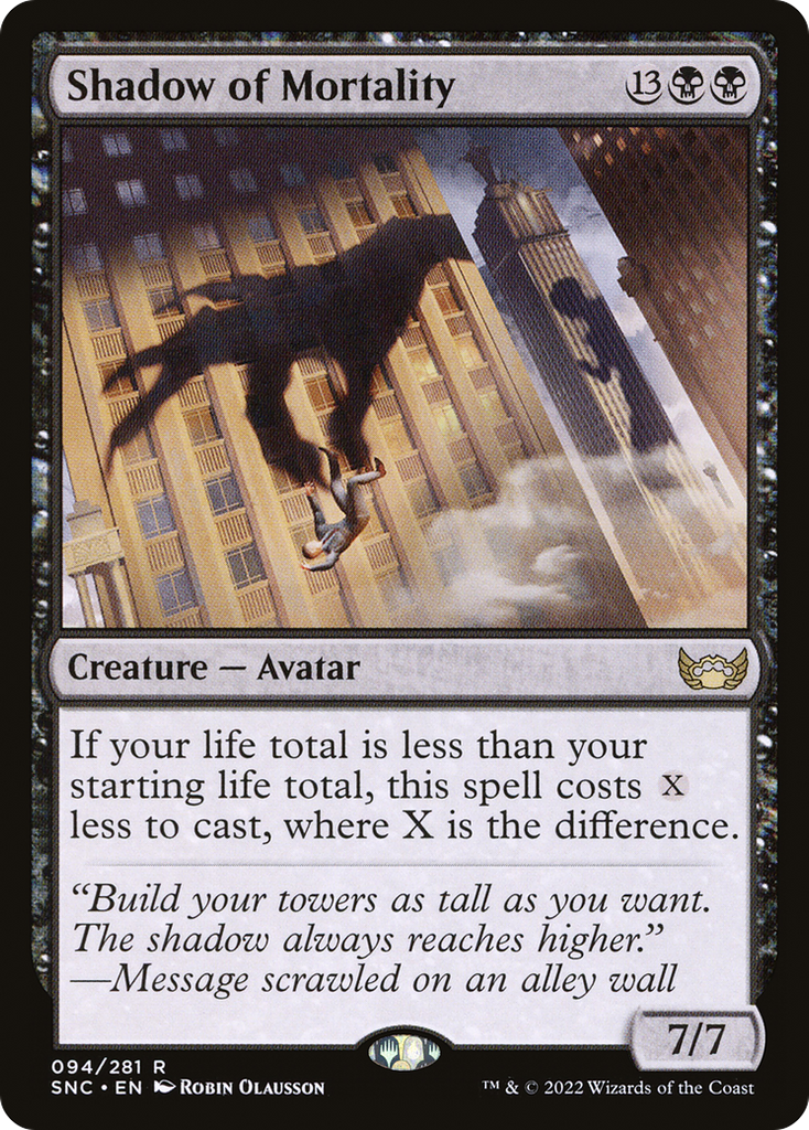 Magic: The Gathering - Shadow of Mortality Foil - Streets of New Capenna