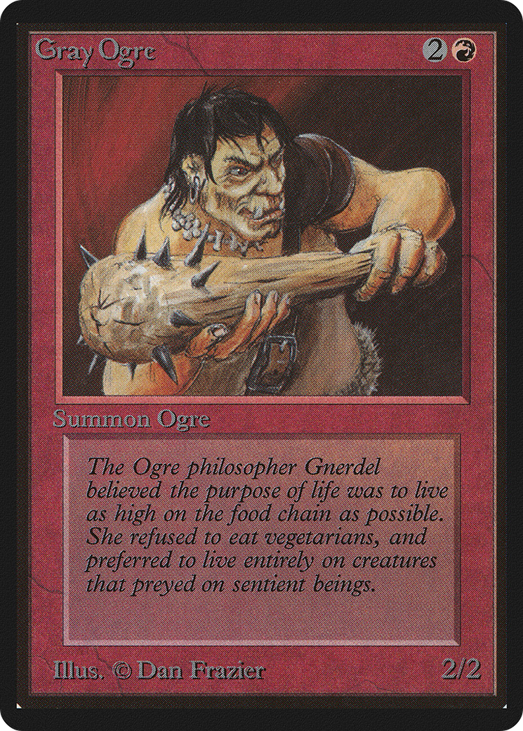 Magic: The Gathering - Gray Ogre - Limited Edition Beta