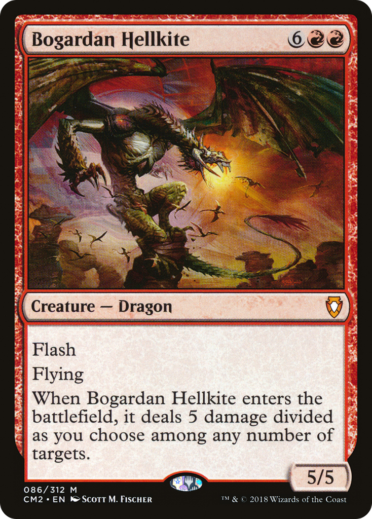 Magic: The Gathering - Bogardan Hellkite - Commander Anthology Volume II