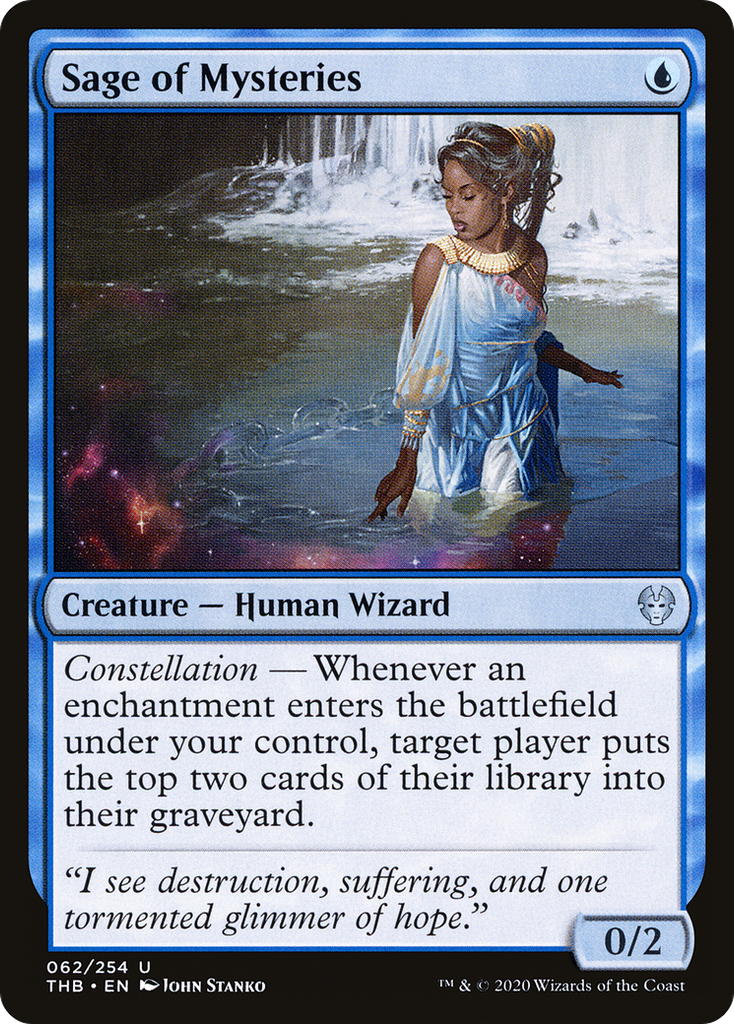 Magic: The Gathering - Sage of Mysteries Foil - Theros Beyond Death