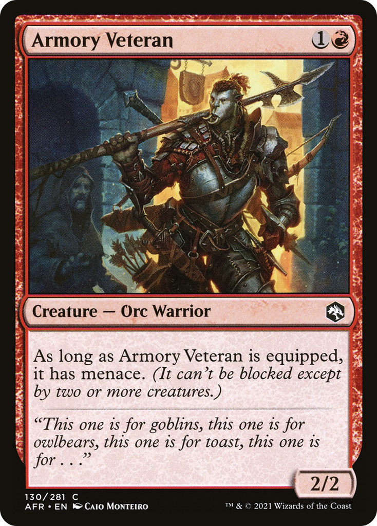 Magic: The Gathering - Armory Veteran - Adventures in the Forgotten Realms