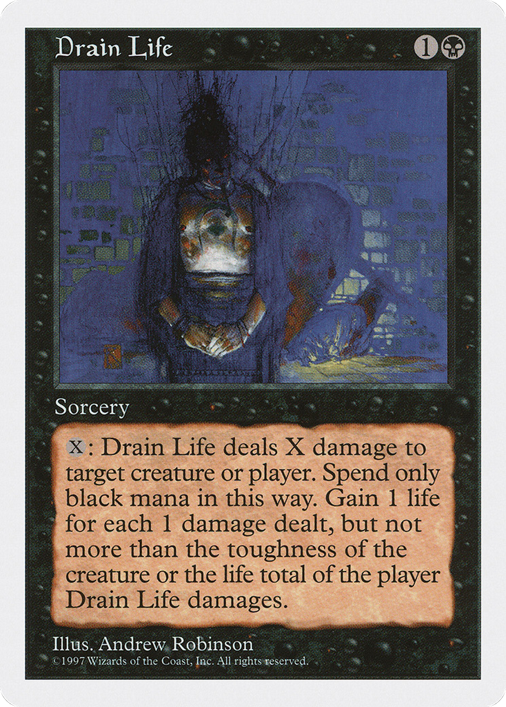 Magic: The Gathering - Drain Life - Fifth Edition