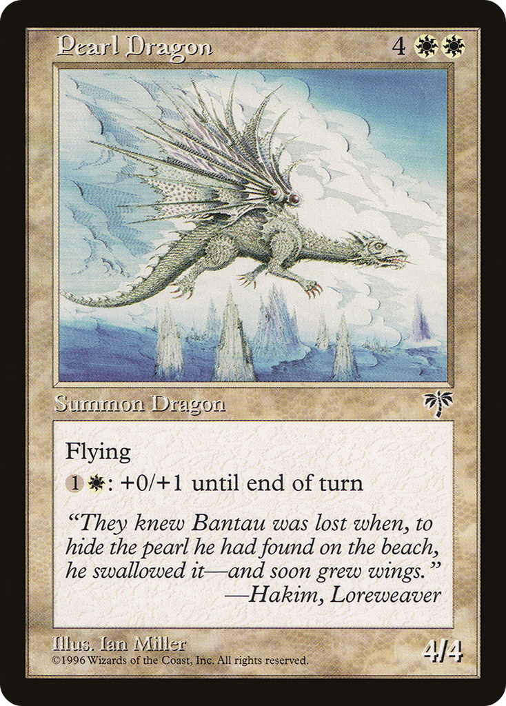 Magic: The Gathering - Pearl Dragon - Mirage