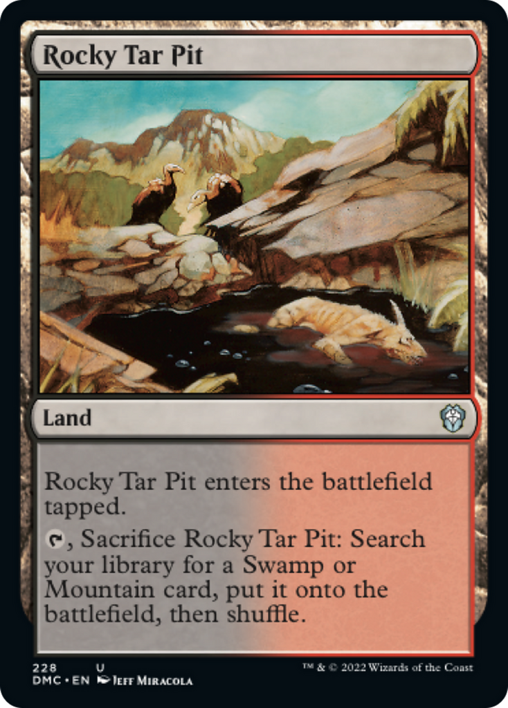Magic: The Gathering - Rocky Tar Pit - Dominaria United Commander