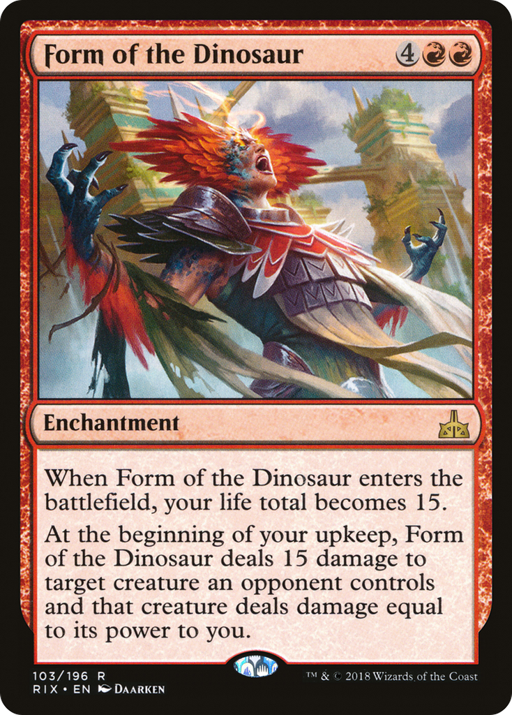 Magic: The Gathering - Form of the Dinosaur - Rivals of Ixalan