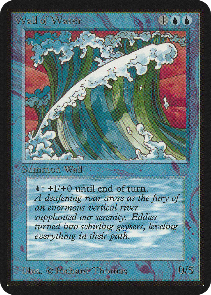 Magic: The Gathering - Wall of Water - Limited Edition Alpha