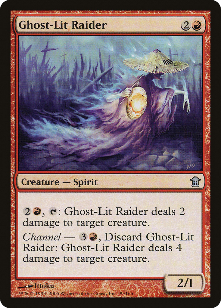 Magic: The Gathering - Ghost-Lit Raider - Saviors of Kamigawa