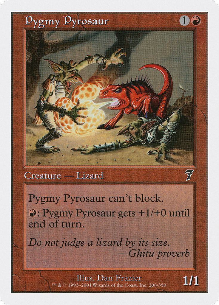 Magic: The Gathering - Pygmy Pyrosaur - Seventh Edition