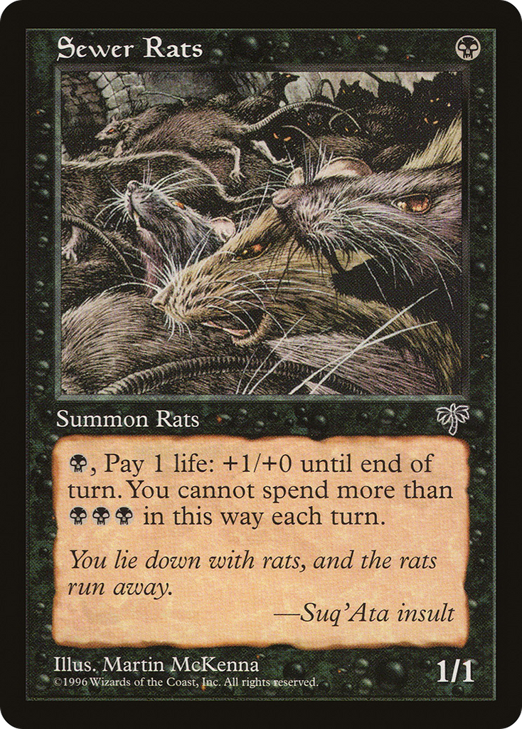 Magic: The Gathering - Sewer Rats - Mirage
